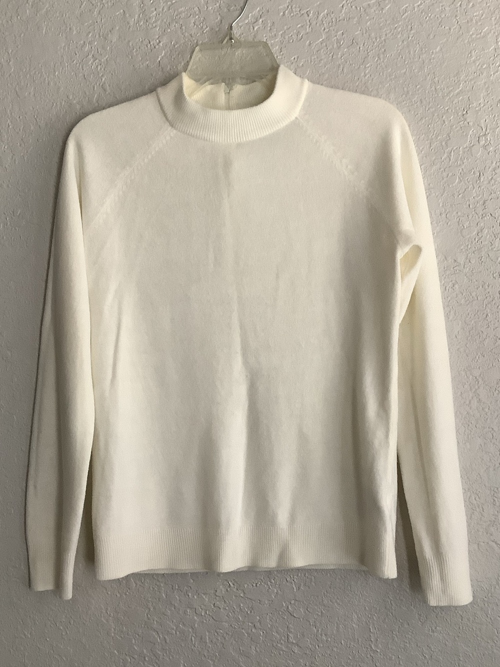Karen Scott Off-White Turtleneck Sweater